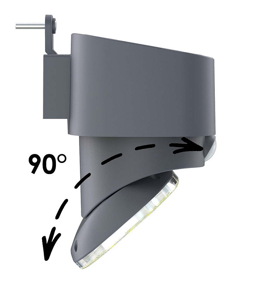 Applique solaire orientable